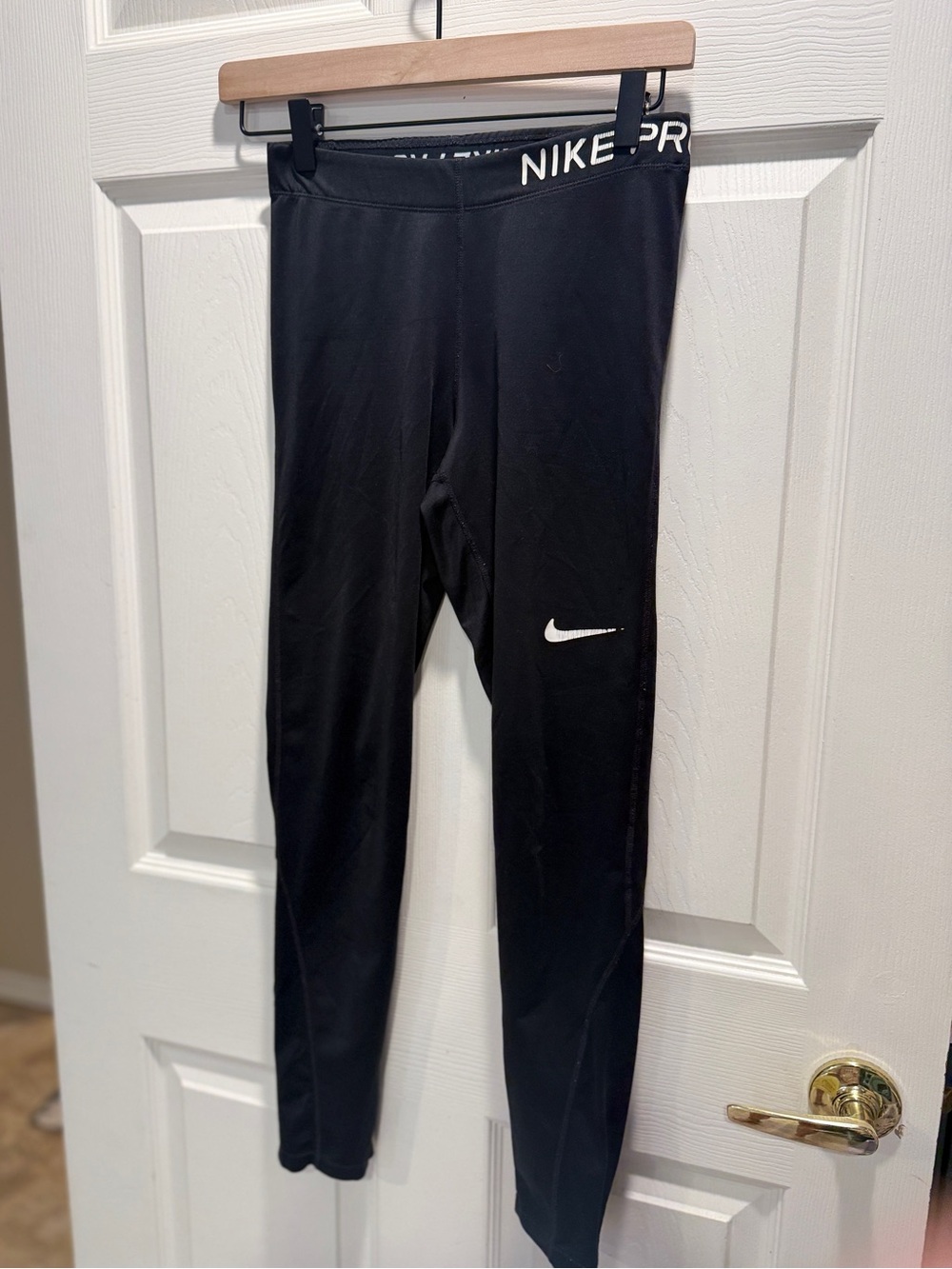 Nike Pro Womens Dri-FIT Training Tights Leggings Black Small - Picture 3 of 9